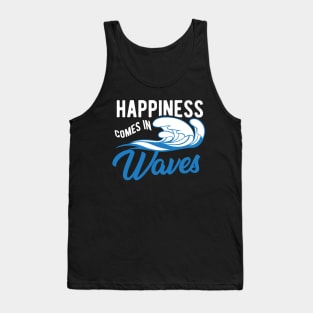 Surfer - Happiness comes in waves Tank Top